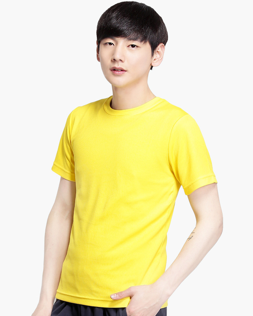 圓領T短袖/純綿/素面款/男-陽光黃  |男裝|夏日輕衫系列|純棉T恤系列