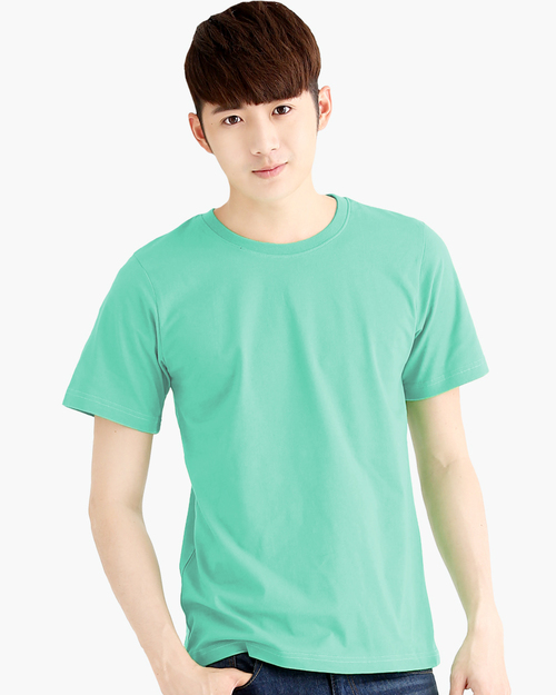 圓領T短袖/純綿/素面款/男-蒂芬妮綠  |男裝|夏日輕衫系列|純棉T恤系列