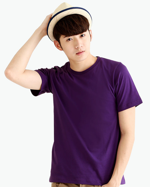 排汗圓領T短袖/單層超薄排汗衣/素面款/男-紫色  |男裝|夏日輕衫系列|排汗T單層超薄排汗衣